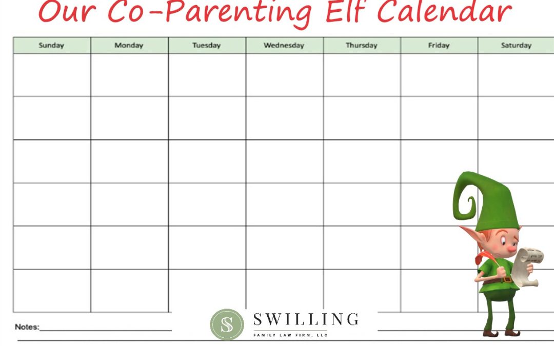 Co-Parenting Elf Calendar